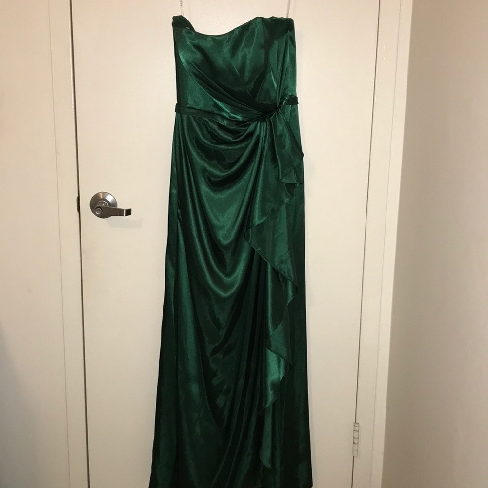2/$10 Bari Jay green strapless dress